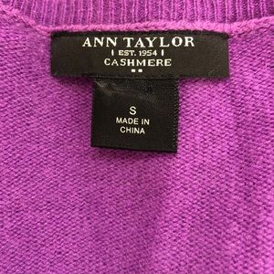 Ann Taylor Cashmere V-Neck Sweater